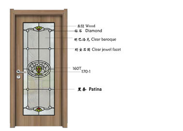 건축 벽 장식적인 젖빛 유리, 모방된 창 유리 간격 1.6-30 Mm