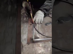 침식 저항 / 방화 철조 유리 정사각형 철문