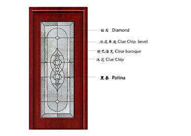 문을 위한 장식적인 장식무늬가 든 유리 제품 패널/장식적인 패널을 건축하는 예술