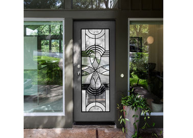자연광 우아한 입장 문 주문 장식적인 유리제 Windows 간단한 유포 예술